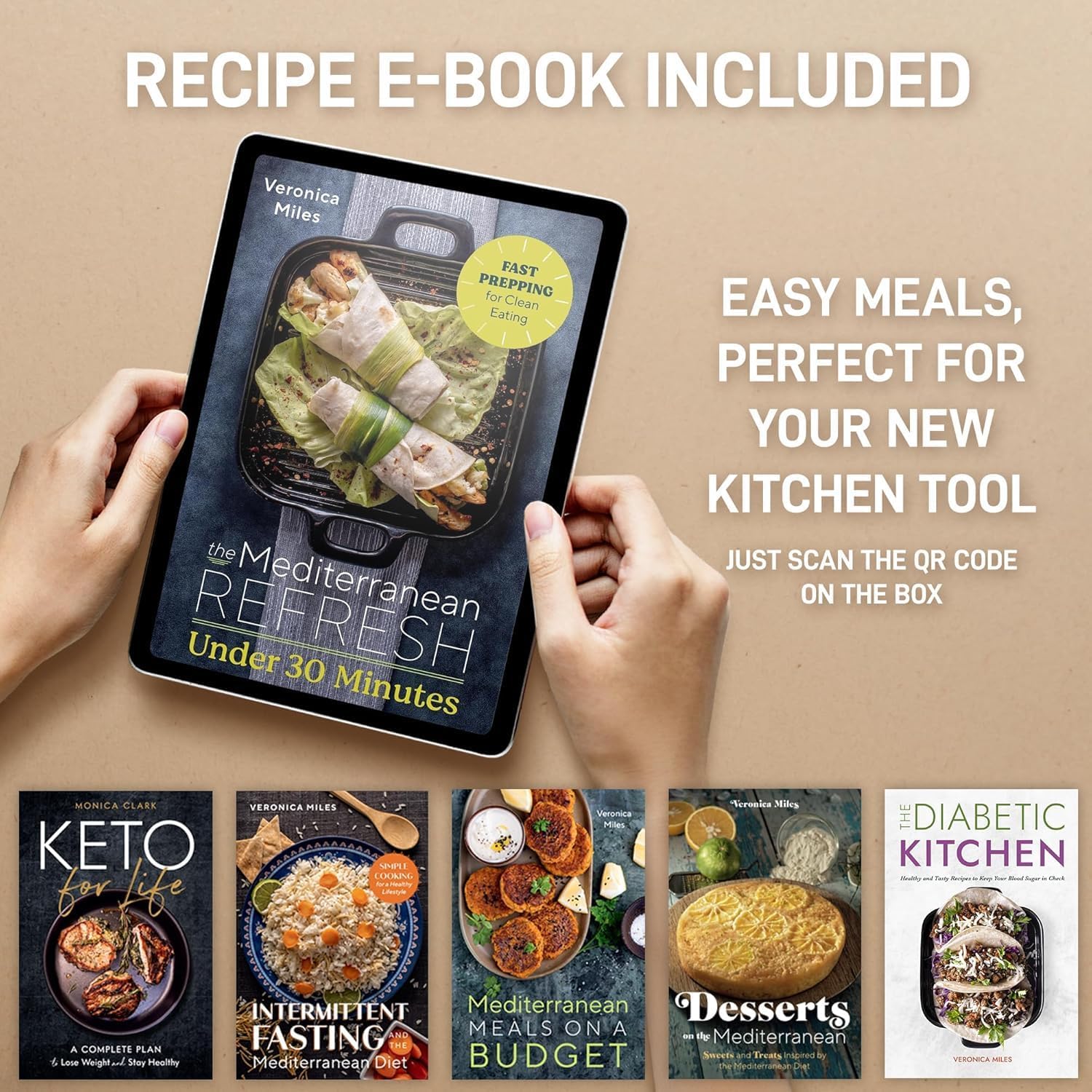 Zulay Kitchen Premium Garlic Press Set - Rust Proof & Dishwasher Safe Professional Garlic Mincer Tool - Easy-Squeeze, Easy-Clean with Soft, Ergonomic Handle - Silicone Garlic Peeler & Brush (Silver)